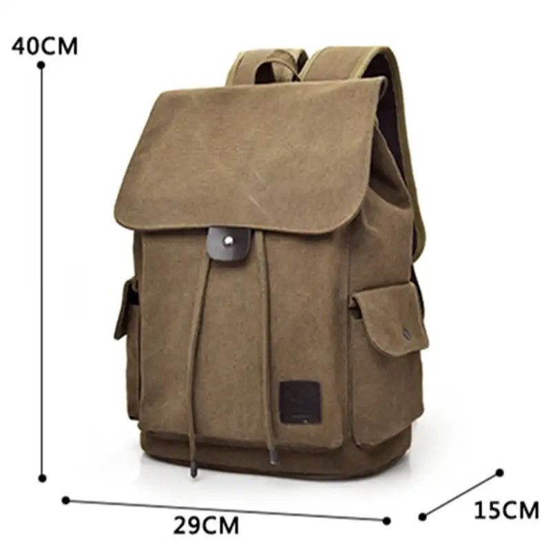 Japanese Brand High Quality Canvas Men Backpack Size ONE SIZE - 6 Thumbnail