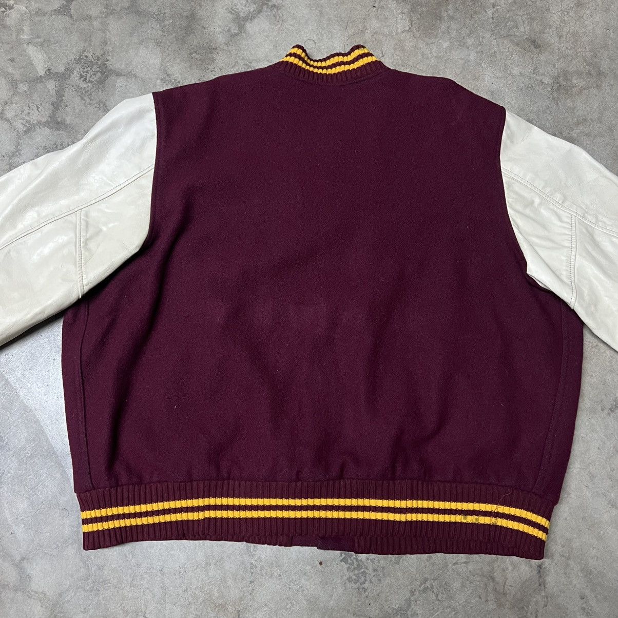 Vintage Vintage 80’s USC 🇺🇸 Leather-Sleeve Varsity Letterman Jacket Size US XXL / EU 58 / 5 - 7 Thumbnail