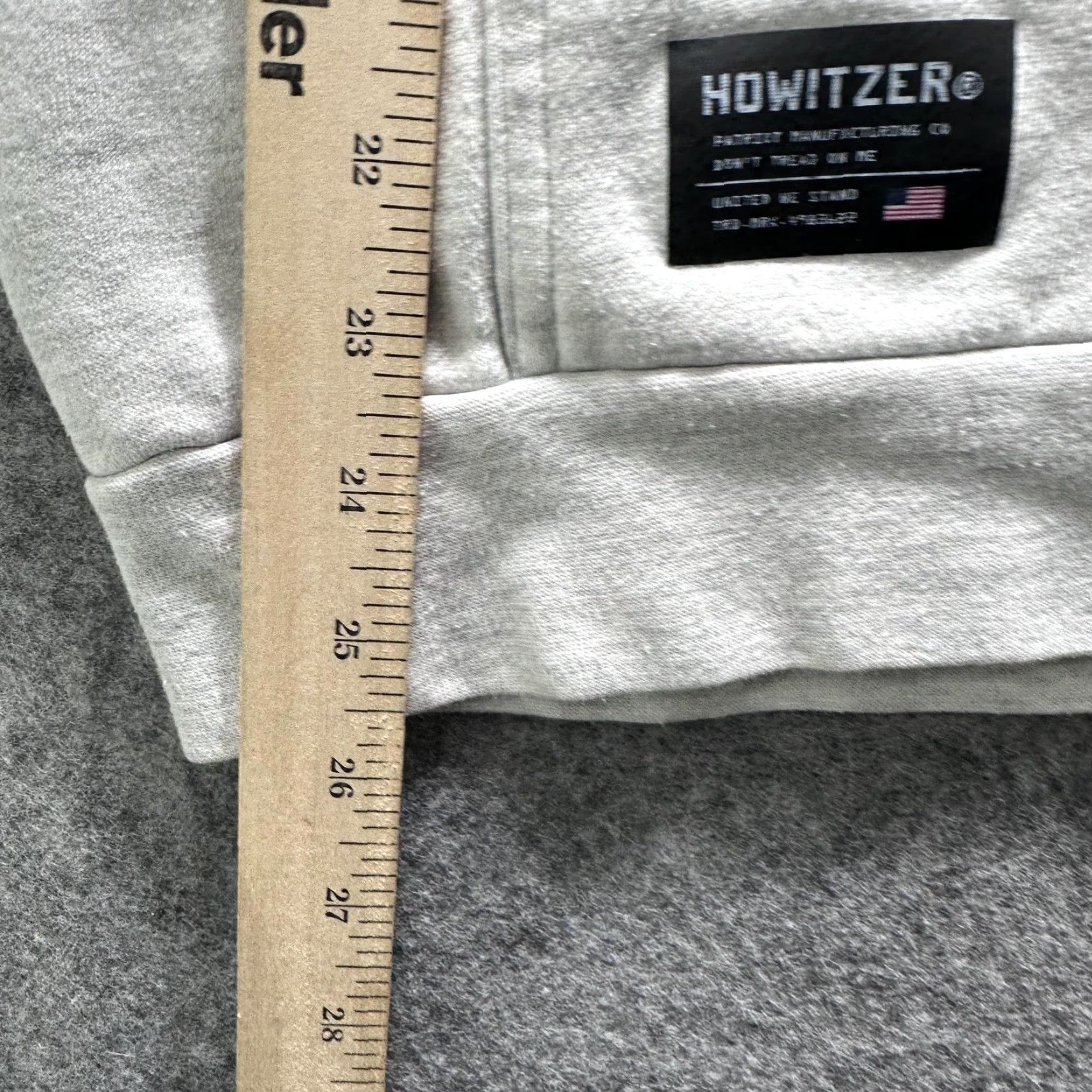 Vintage Howitzer Hoodie Mens Large Gray Warrior Spirit Skull Graphic Pullover Sweatshirt Size US L / EU 52-54 / 3 - 6 Thumbnail