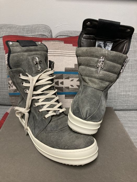 Rick Owens Rick Owens x Chrome Hearts Geobasket 43.5 | Grailed