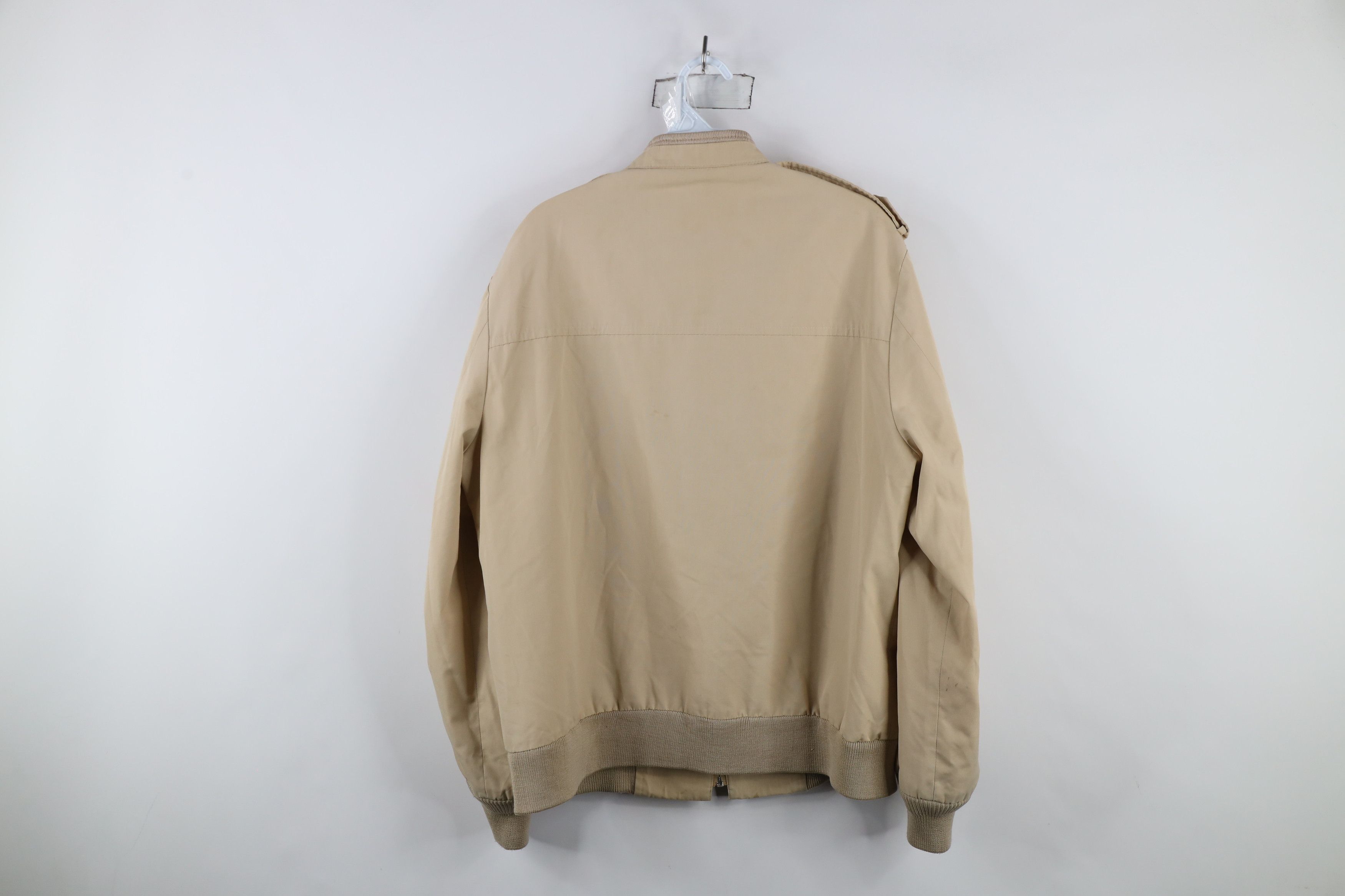 Vintage Vintage 70s Streetwear Cafe Racer Bomber Jacket Beige Size US XL / EU 56 / 4 - 14 Thumbnail