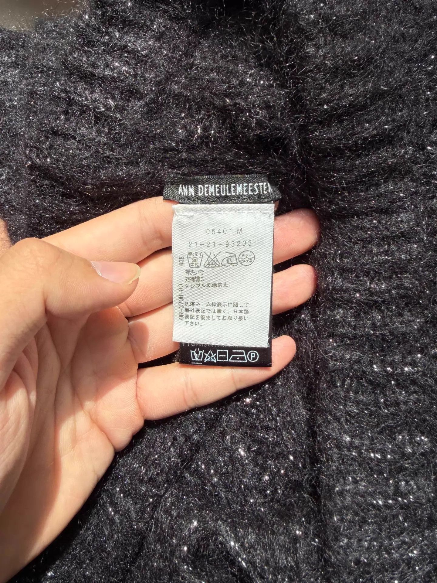 Ann Demeulemeester Ann Demeulemeester Silver-Threaded Wormhole Scarf Size ONE SIZE - 5 Thumbnail