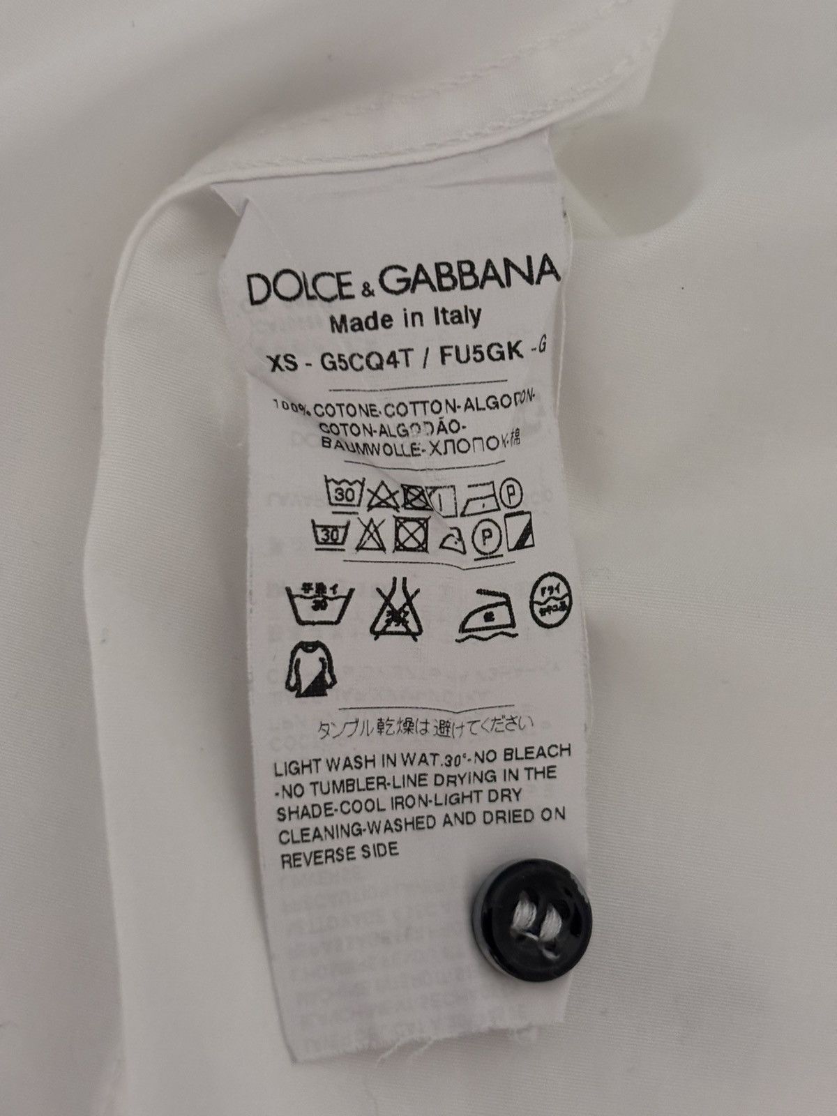 Dolce & Gabbana DOLCE & GABBANA Tuxedo Shirt Size 40R - 4 Thumbnail