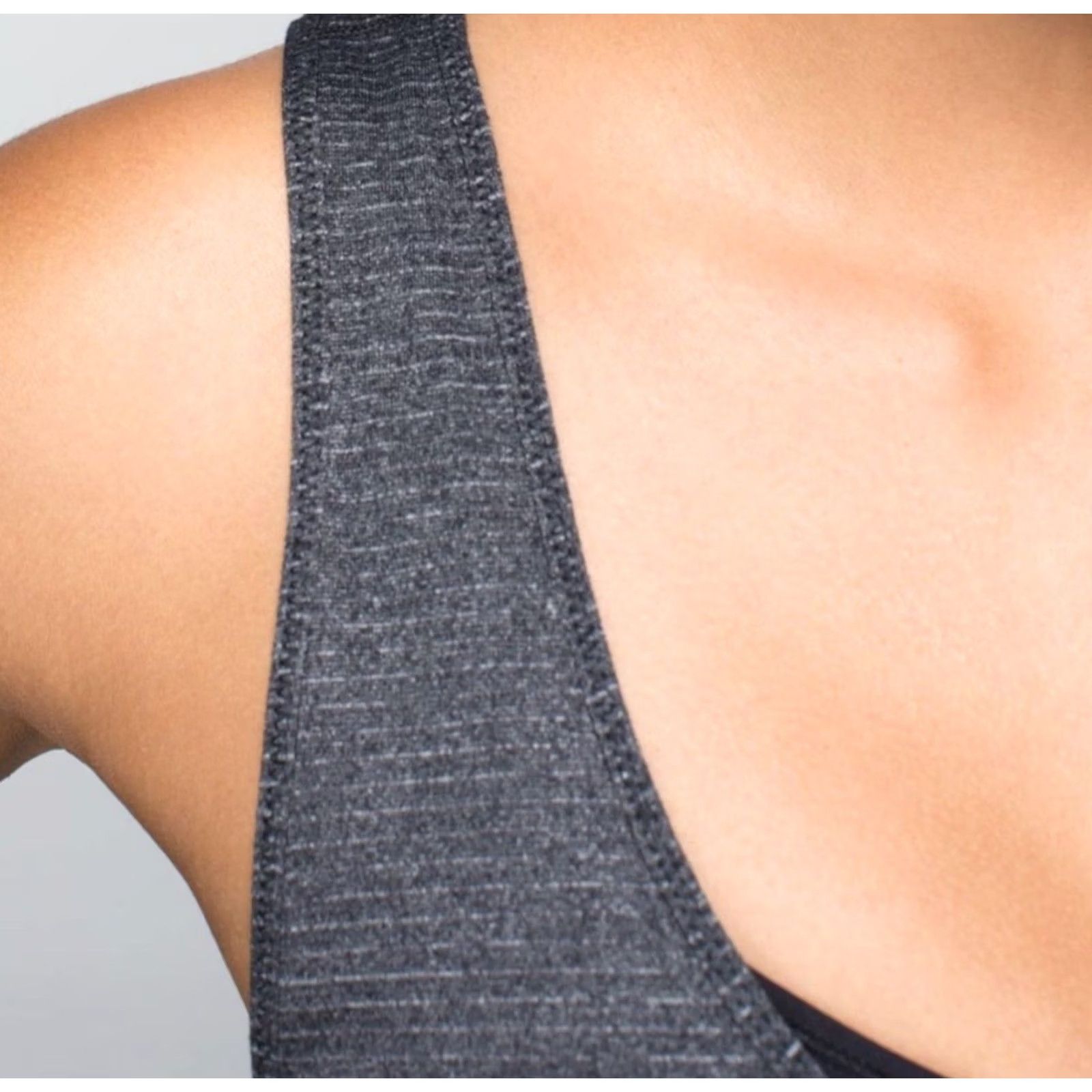 Lululemon Lululemon Tank Top Womens Small Sculpt II Open Back Lightweight Singlet Yoga Shimmer Black/Grey Heather Strappy Adjustable Open Back Gym Size S / US 4 / IT 40 - 3 Thumbnail