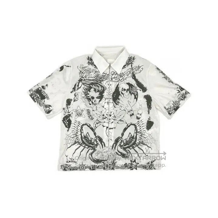 Givenchy Givenchy SS21 Zip Printed Short Sleeve Shirt. Size US L / EU 52-54 / 3 - 2 Thumbnail