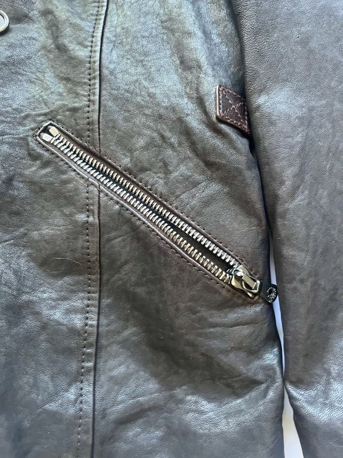 Dolce & Gabbana Dolce & Gabbana Brown Leather Mens Jacket Size US L / EU 52-54 / 3 - 6 Thumbnail