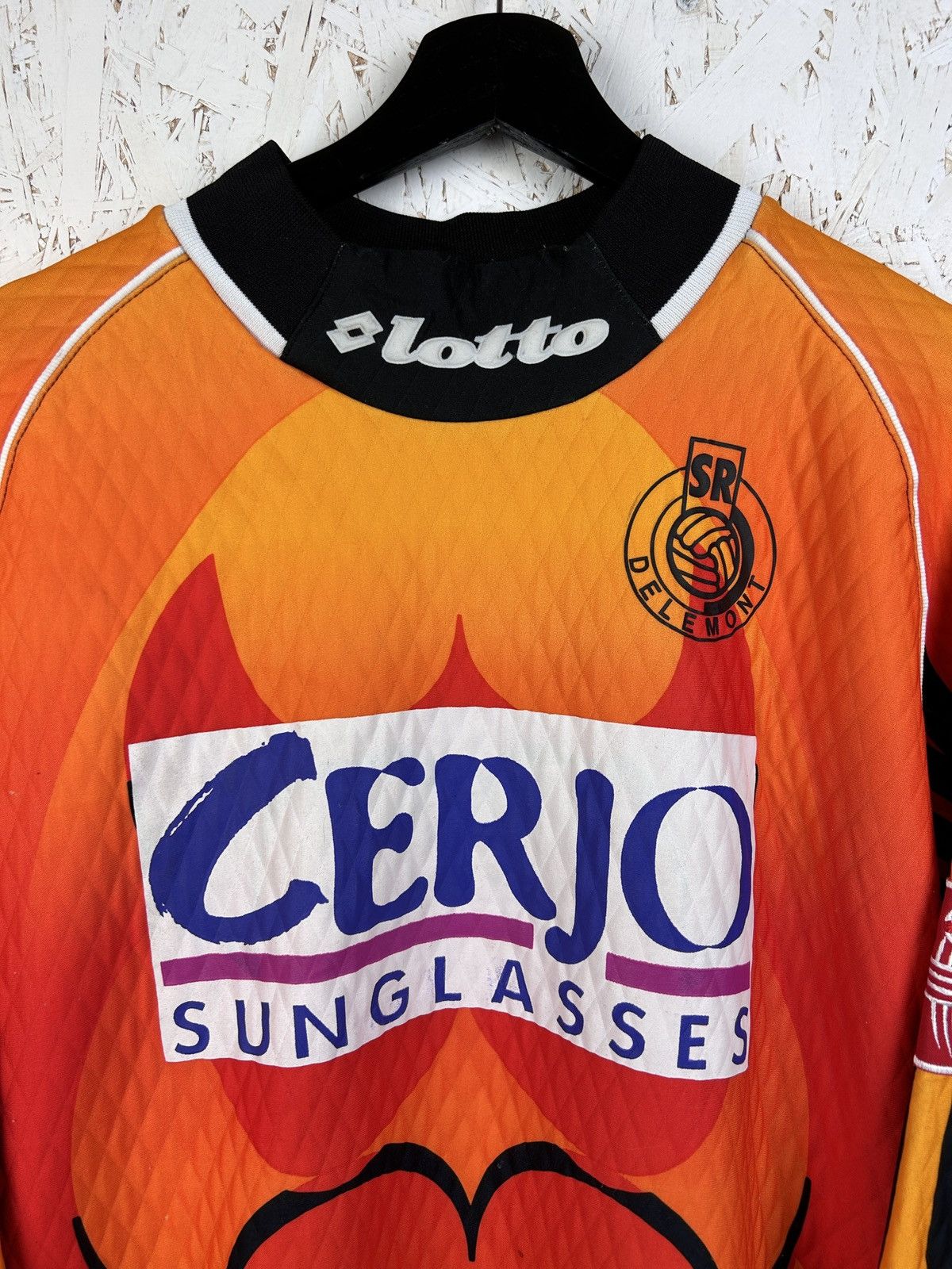 Lotto Sport 90s Vintage Lotto SR Delemont 1996/99 GK #1 Match Worn Jrsy Size US XL / EU 56 / 4 - 2 Thumbnail