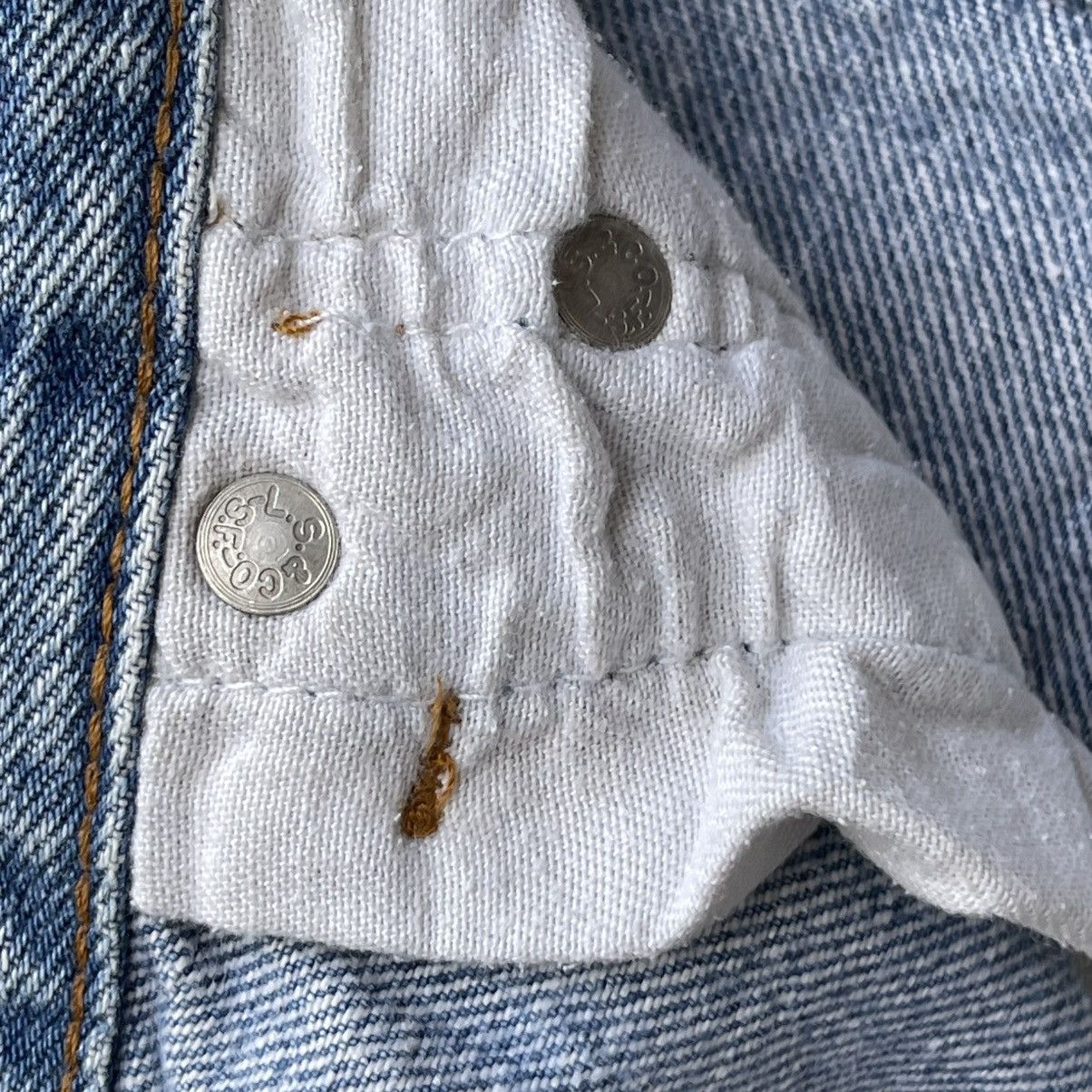 Levi's Vintage 80s Levi's 501 Denim Jeans Light Wash Size US 29 - 18 Thumbnail