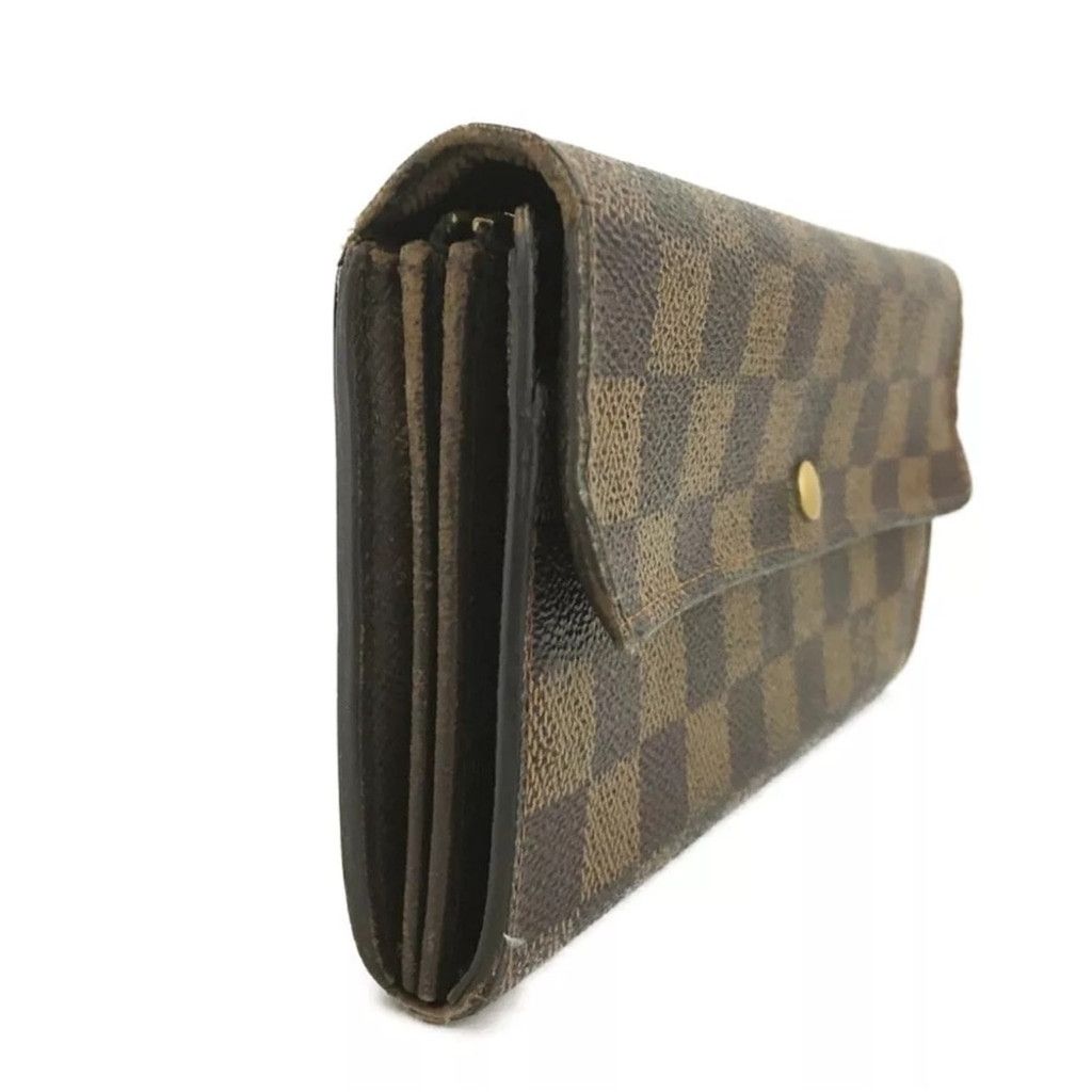 Louis Vuitton Louis Vuitton Damier Porte Feuille Sarah Long Wallet Brown Size ONE SIZE - 3 Thumbnail