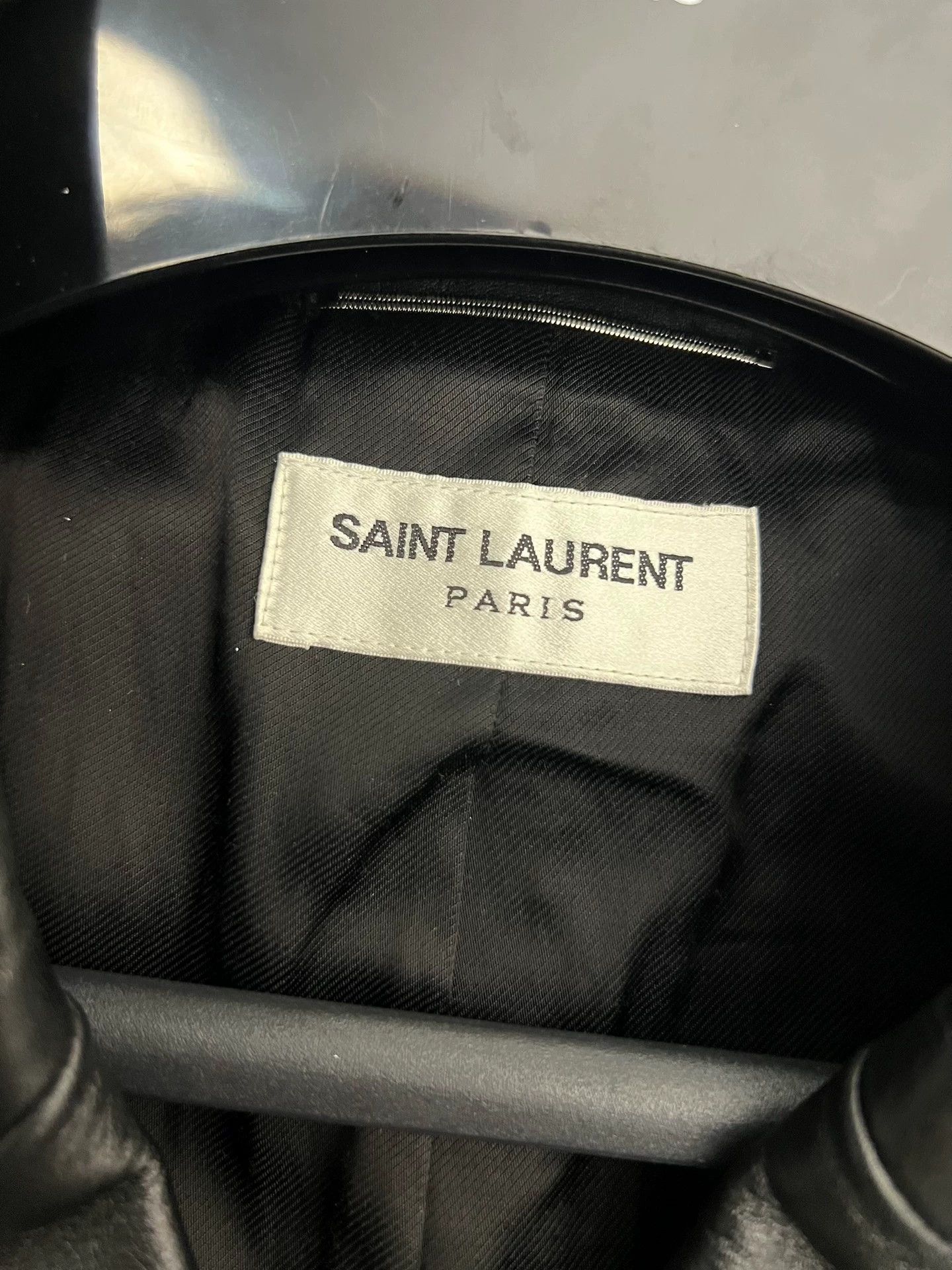 Saint Laurent Paris Saint Laurent studded drawstring motorcycle leather jacket Size US S / EU 44-46 / 1 - 6 Thumbnail