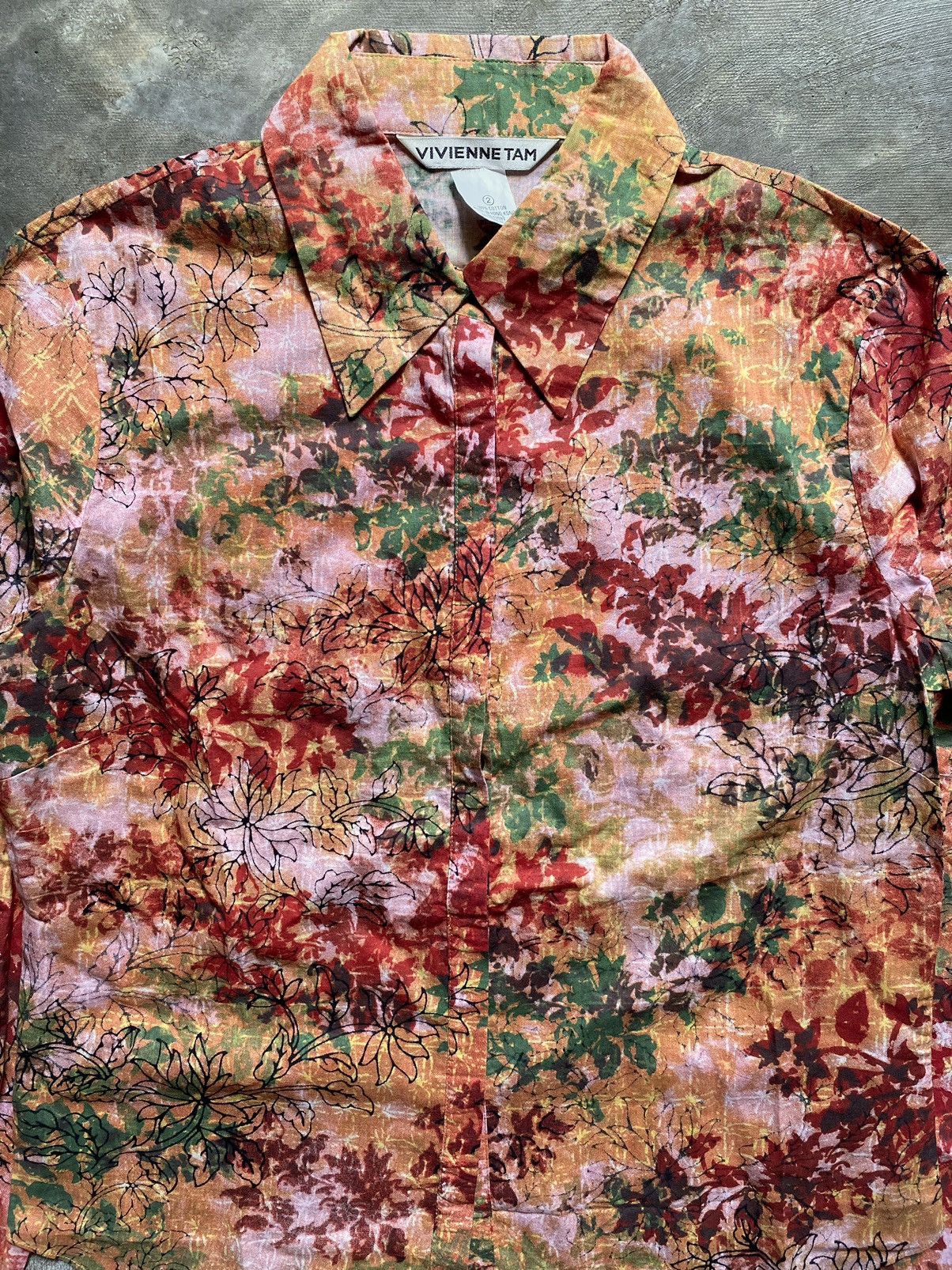 Vivienne Tam 1990s Buddha Printed Shirt Size S / US 4 / IT 40 - 5 Thumbnail