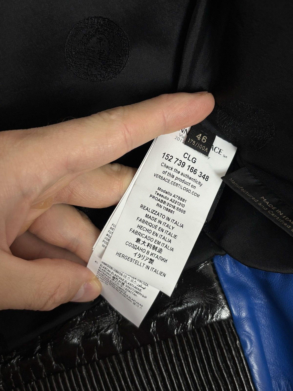 Versace Versace Leather Biker Moto Jacket Designer Gigi Hadid Size L / US 10 / IT 46 - 16 Thumbnail