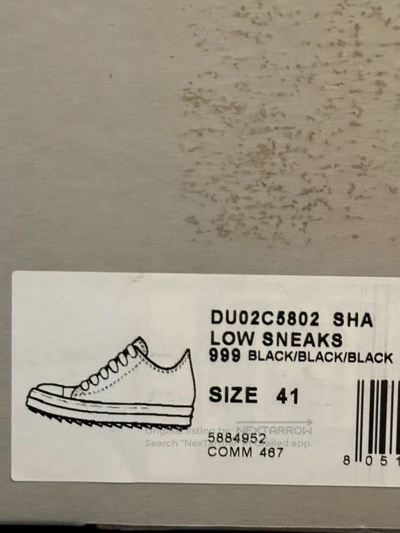 Rick Owens Rick Owens DRKSHDW Black Low. Size US 8 / EU 41 - 3 Thumbnail