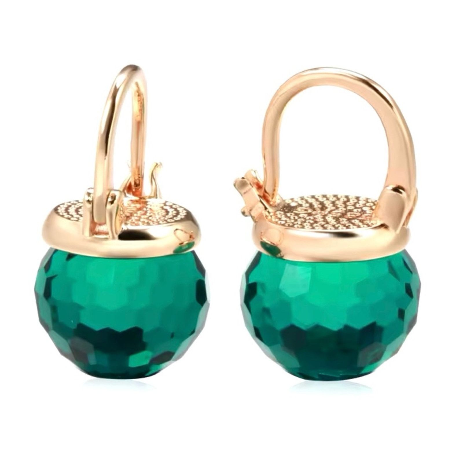 Other Red Geen Ball Zirconia Earrings Size ONE SIZE - 2 Thumbnail