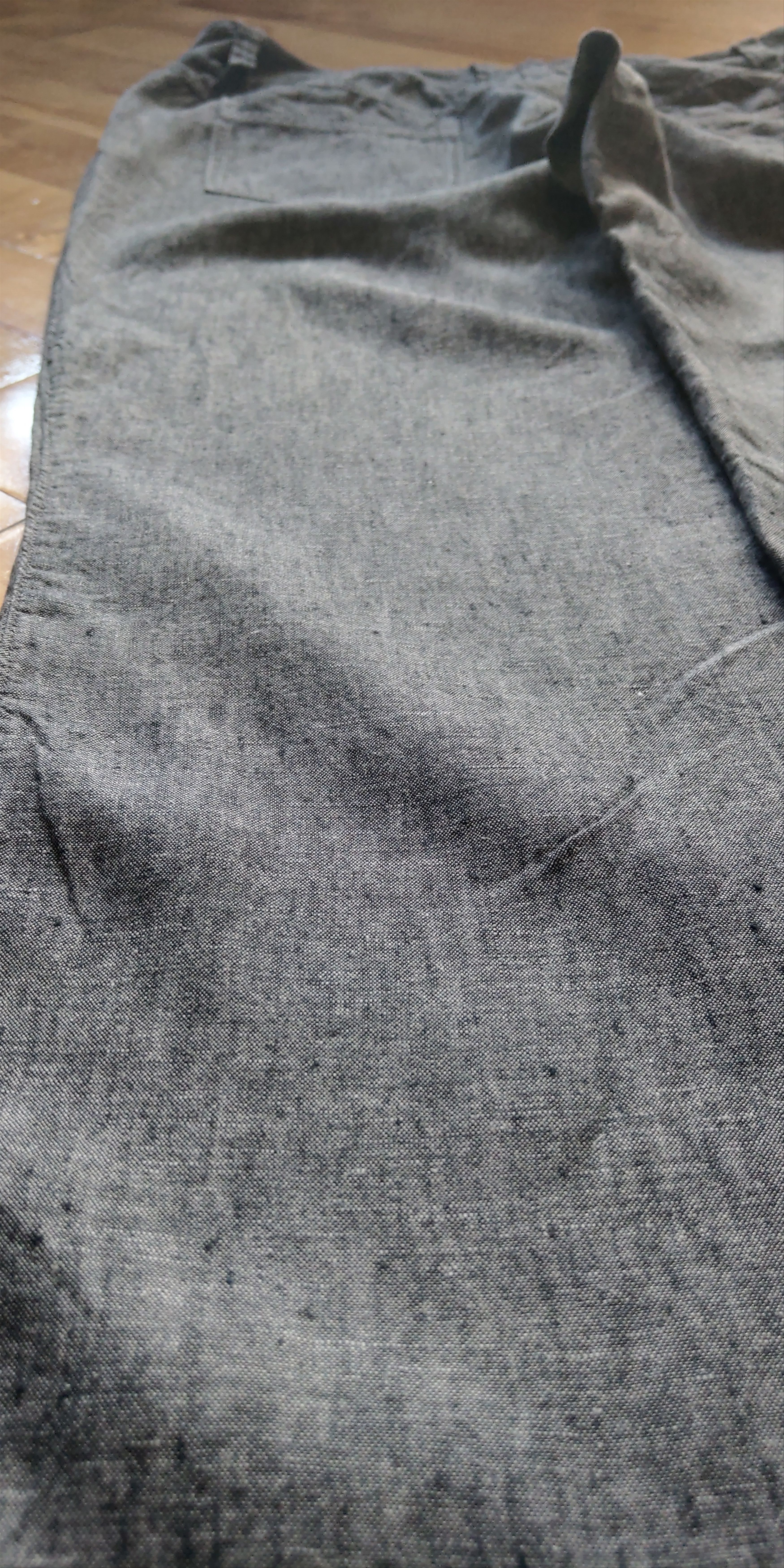 Vintage 100% Linen Pants Flared Baggy Minimalist y2k Vintage Size US 32 / EU 48 - 2 Thumbnail