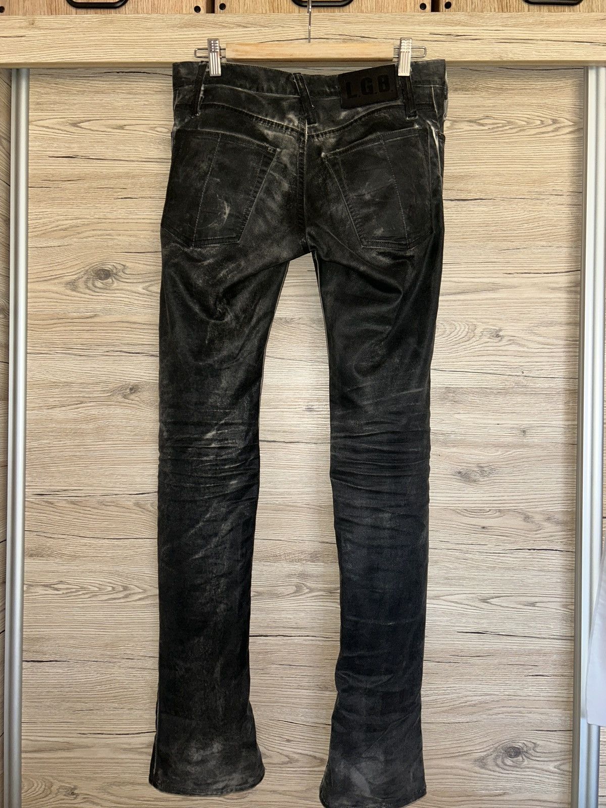 パンツ LGB S/WOLF Waxed Distressed Denim Pants パンツ LGB S/WOLF Waxed Distressed Denim Pants L.G.B. 'S-WOLF