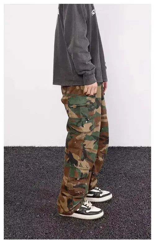 Designer × Jean camo y2k Pattern hiphop cargo pants Size US 30 / EU 46 - 3 Thumbnail