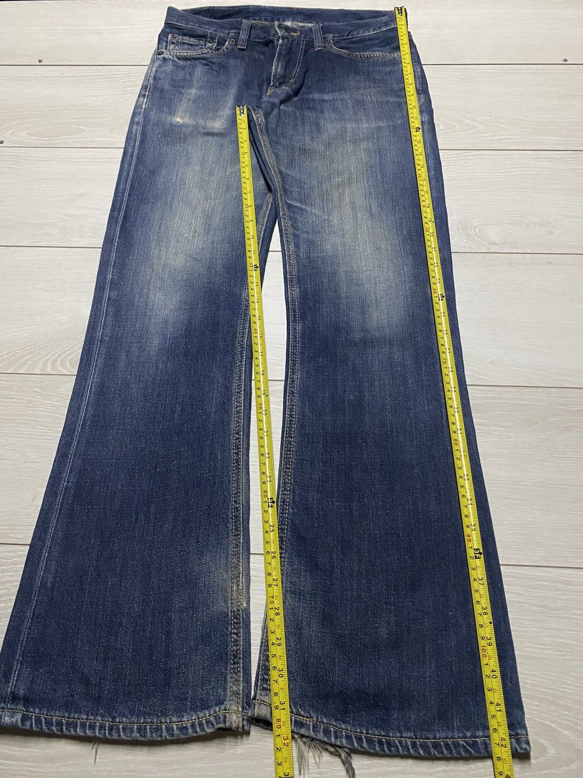 Edwin Vintage Japanese Brand Edwin 512 Blue Wash Flare Jeans Size US 32 / EU 48 - 12 Thumbnail