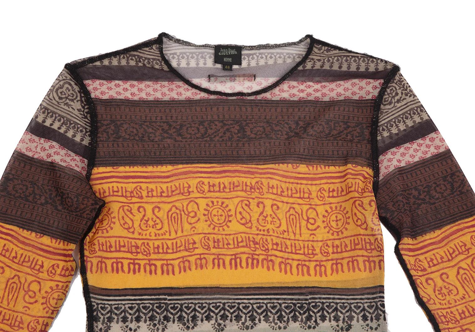 Jean Paul Gaultier Pattern Print Power Net T-Shirt, Multi Color, Size 48 Size US M / EU 48-50 / 2 - 2 Thumbnail