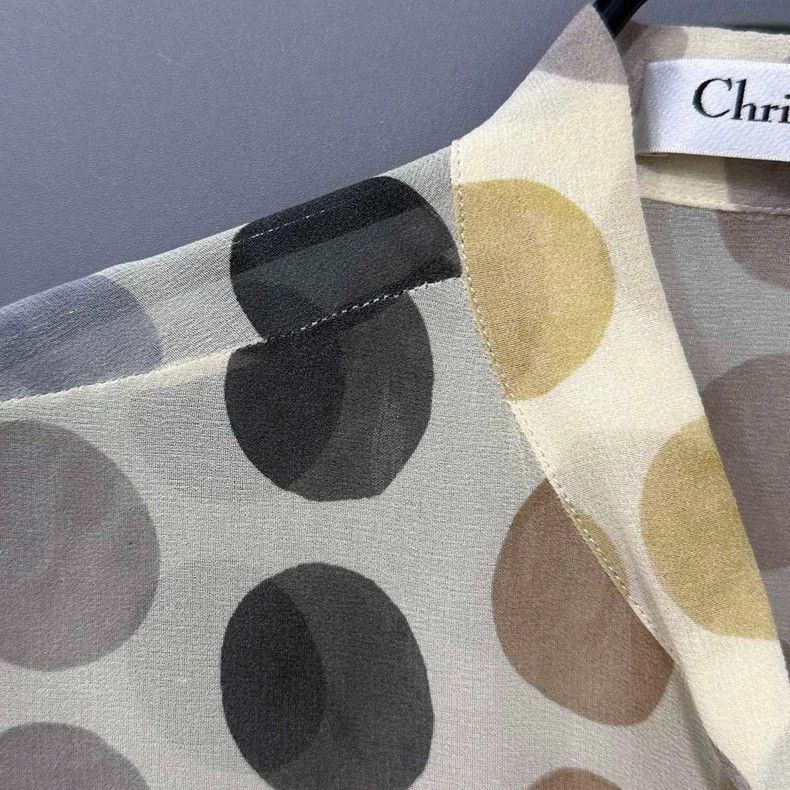 Dior Sheer Polka Dot Silk Blouse by Dior-2505 Size M / US 6-8 / IT 42-44 - 5 Thumbnail