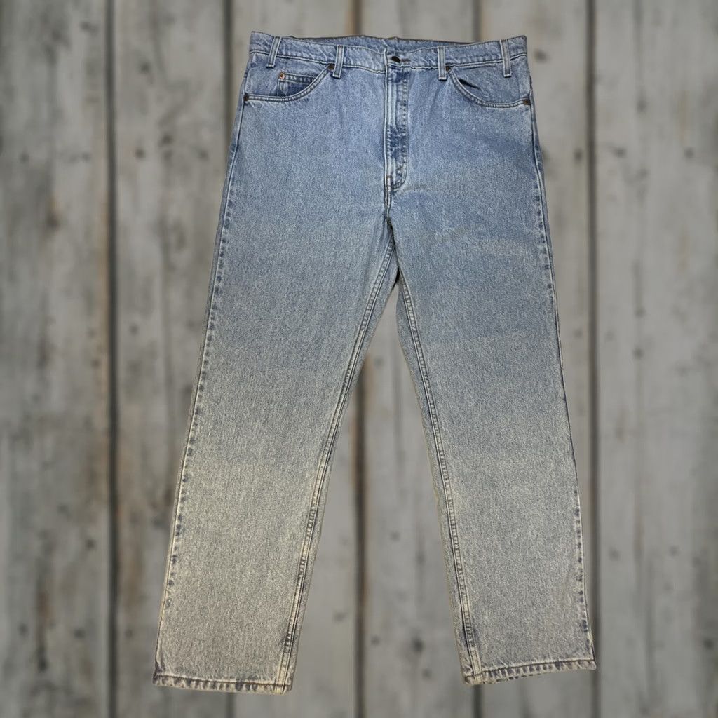 Levi's VINTAGE Levi's Jeans 505 Regular 40x30 Denim Orange Tab Mens Straight 5-Pocket Classic Levi's 505 100% Cotton Orange Tab Logo Vintage Jeans Men Size US 40 / EU 56 - 1 Thumbnail