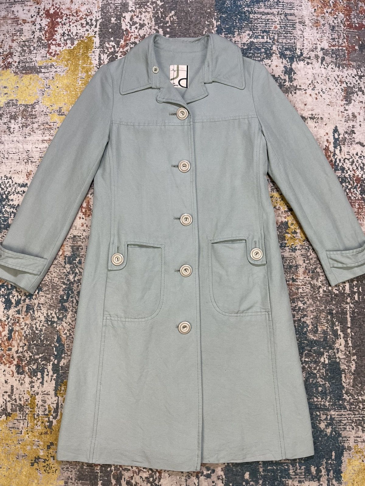 Japanese Brand 1/2 Un-Demi Trench Coat Size XS / US 0-2 / IT 36-38 - 2 Thumbnail