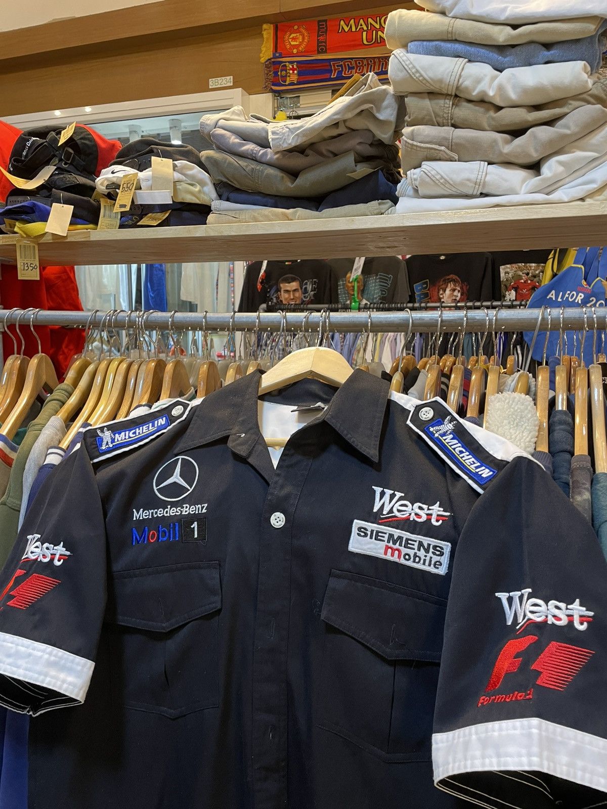 Mercedes-Benz Y2K F1 Mercedez Benz Button-Up Shirt Size US XL / EU 56 / 4 - 2 Thumbnail
