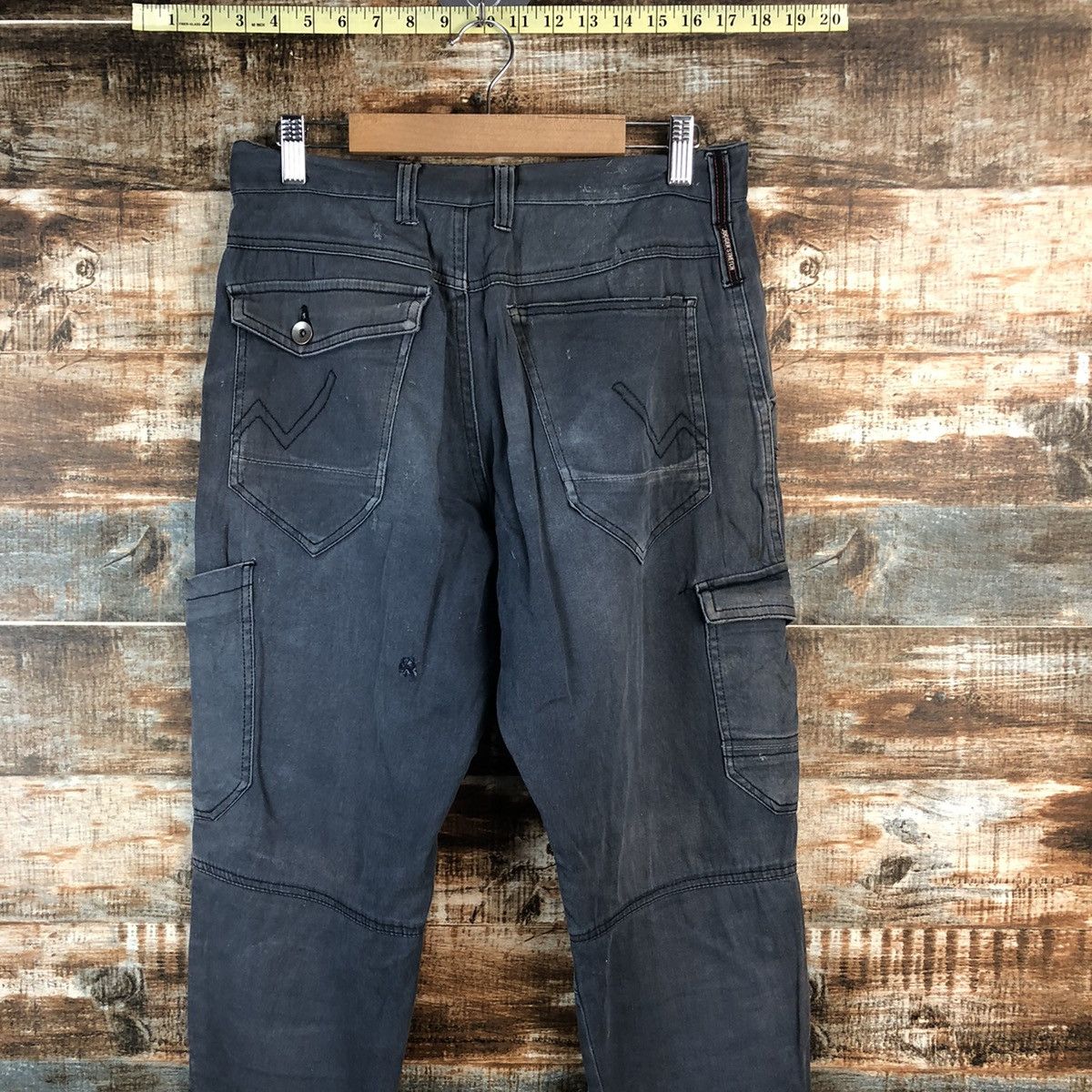 Japanese Brand DL Japanese Brand Dark Blue Cargo Multipocket Pants #C717 Size US 30 / EU 46 - 16 Thumbnail