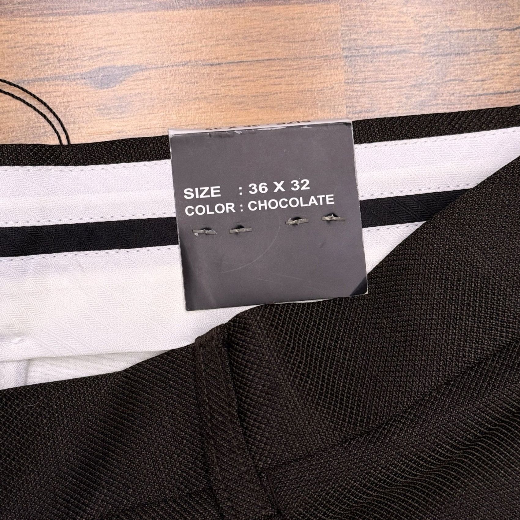 Vintage Michael Brandon Dress Pants Mens 36x32 Chocolate Wrinkle Resistant New Size US 36 / EU 52 - 7 Thumbnail
