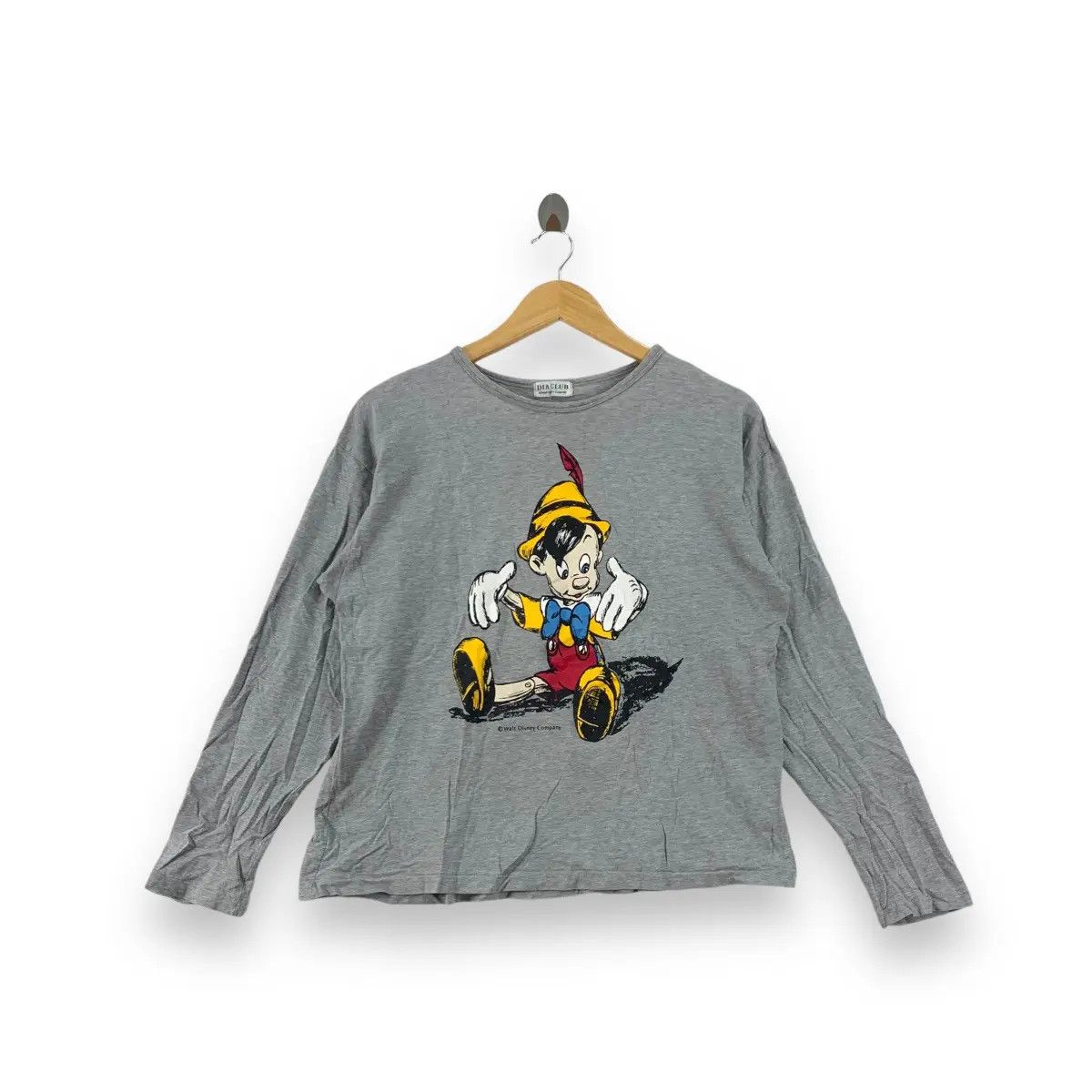 Disney Vintage 90’ PINOCCHIO DIA CLUB Disney Tee Shirt Top Size S / US 4 / IT 40 - 1 Thumbnail