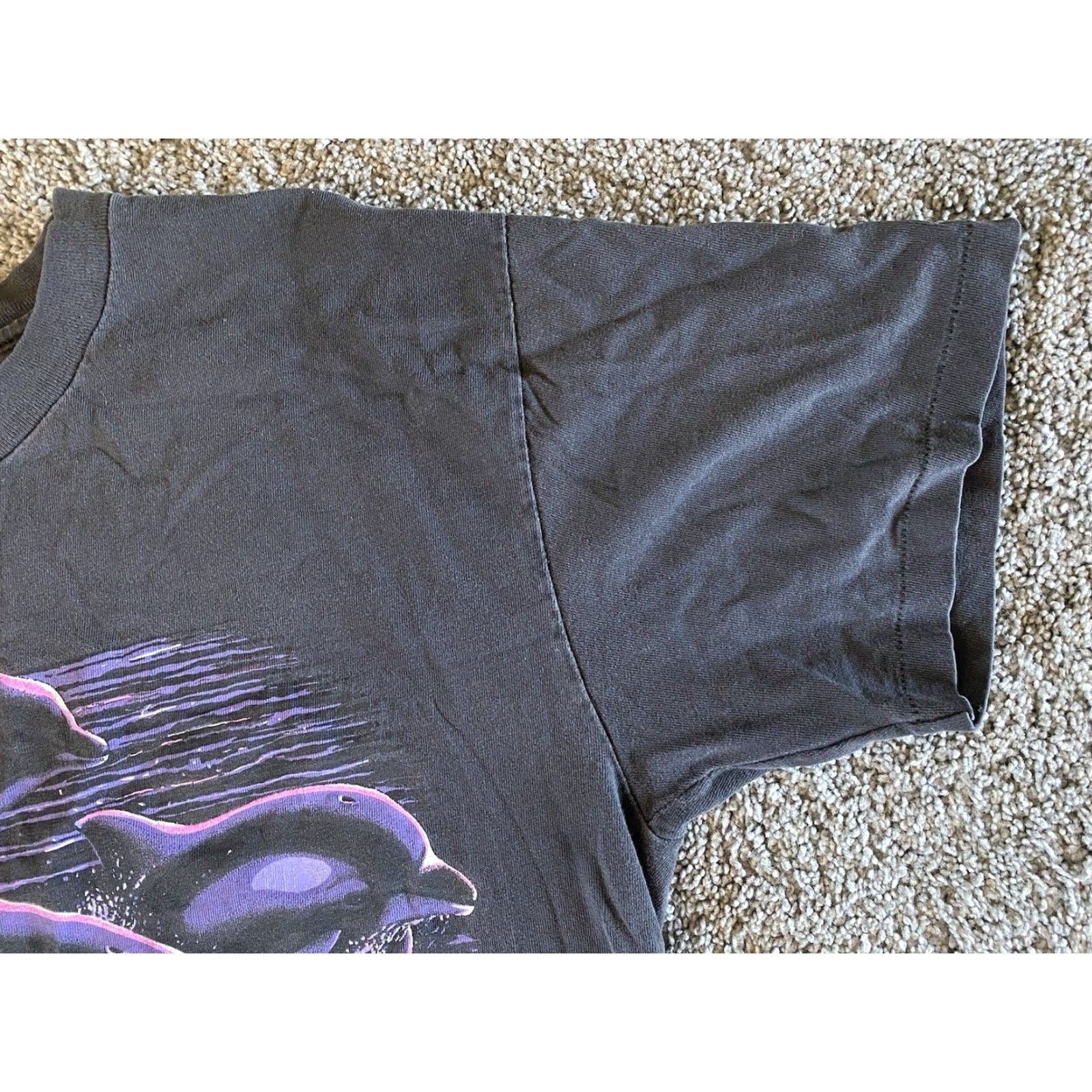 Vintage VINTAGE SCI T-Shirt Men’s L Black United States USA Maui Hawaii Dolphins Short Sleeve Single Stitch Art 90s Beach Hawaii Size US L / EU 52-54 / 3 - 6 Thumbnail