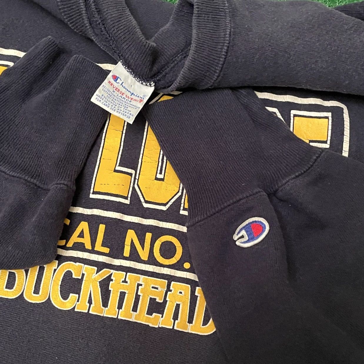 Champion VINTAGE Champion Reverse Weave The Lodge Buckhead Sweatshirt Crewneck XL Navy Men Pullover 80s Reversible Size US XL / EU 56 / 4 - 2 Thumbnail