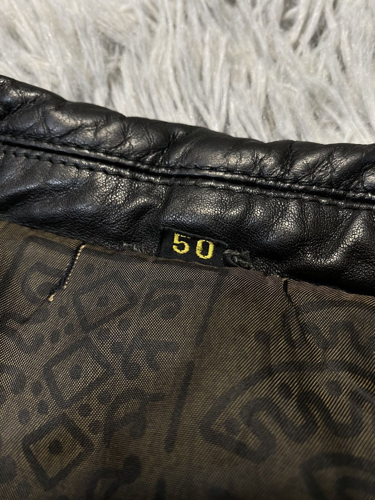 Genuine Leather Vintage Black Leather Bomber Jacket 50 Japanese Brand Size US M / EU 48-50 / 2 - 5 Thumbnail