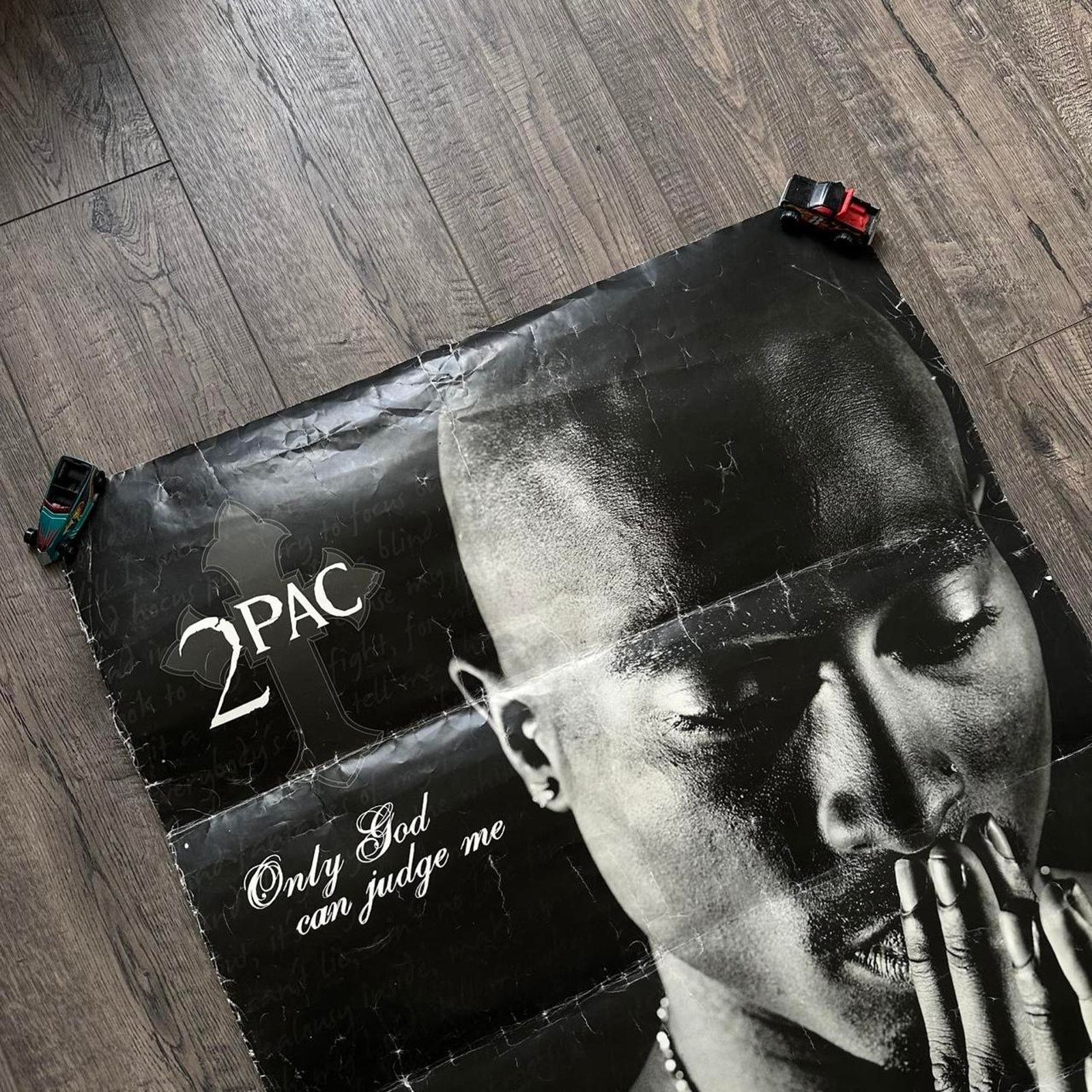 Vintage Vintage Tupac 2Pac Shakur Rap Hip Hop Music Poster Size ONE SIZE - 5 Thumbnail