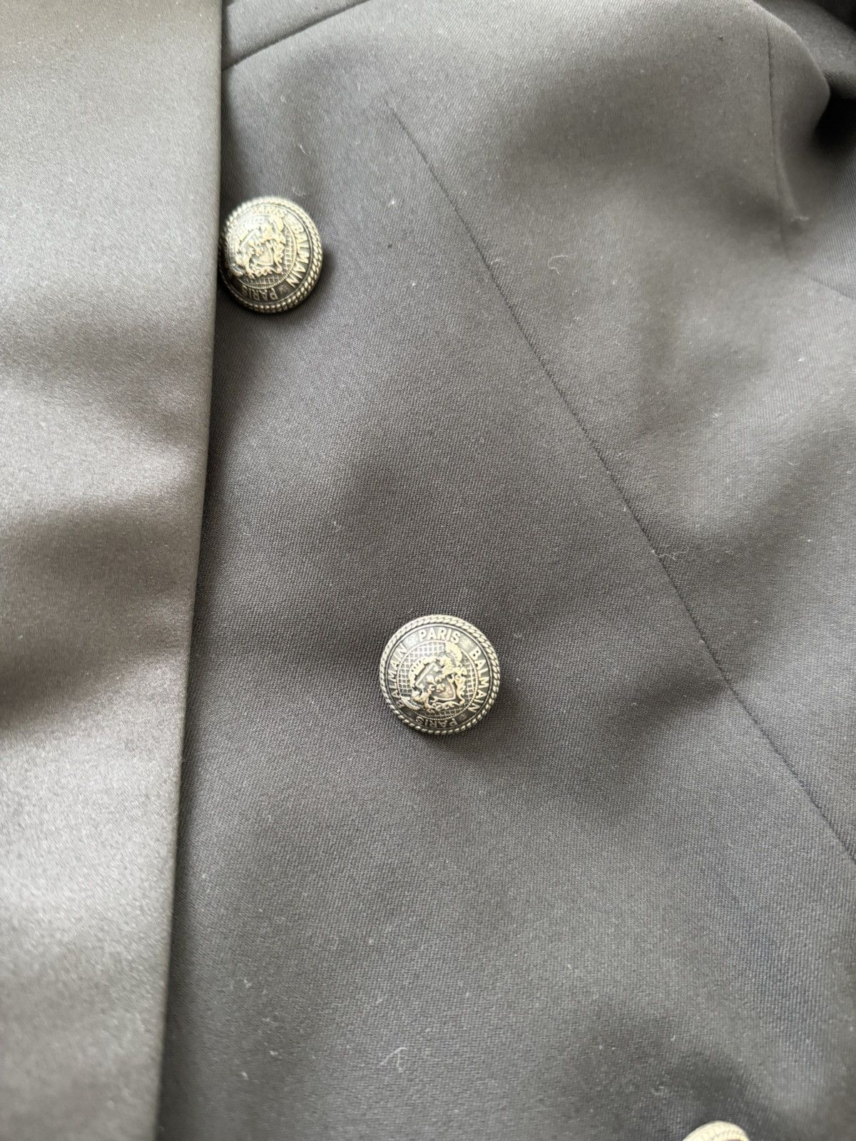 Balmain BALMAIN Double-breasted satin-lapel jacket Size 50R - 7 Thumbnail