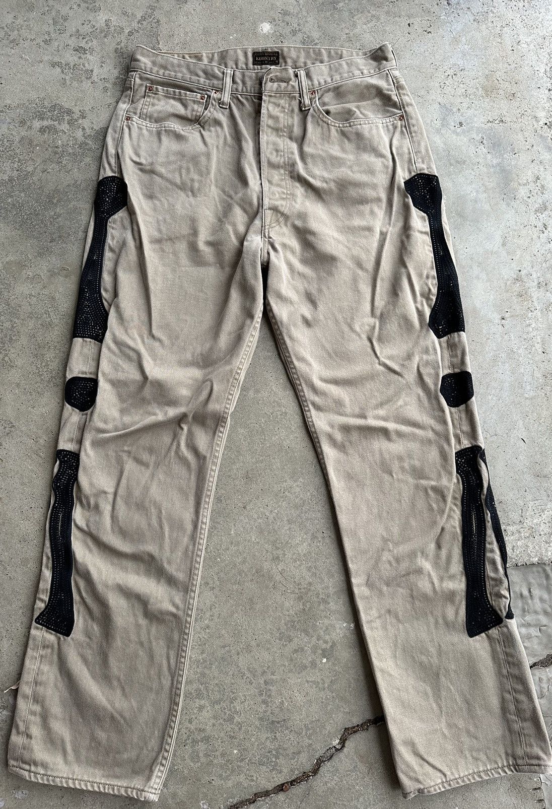 Image of Kapital Bone Pants in Khaki, Men's (Size 34)