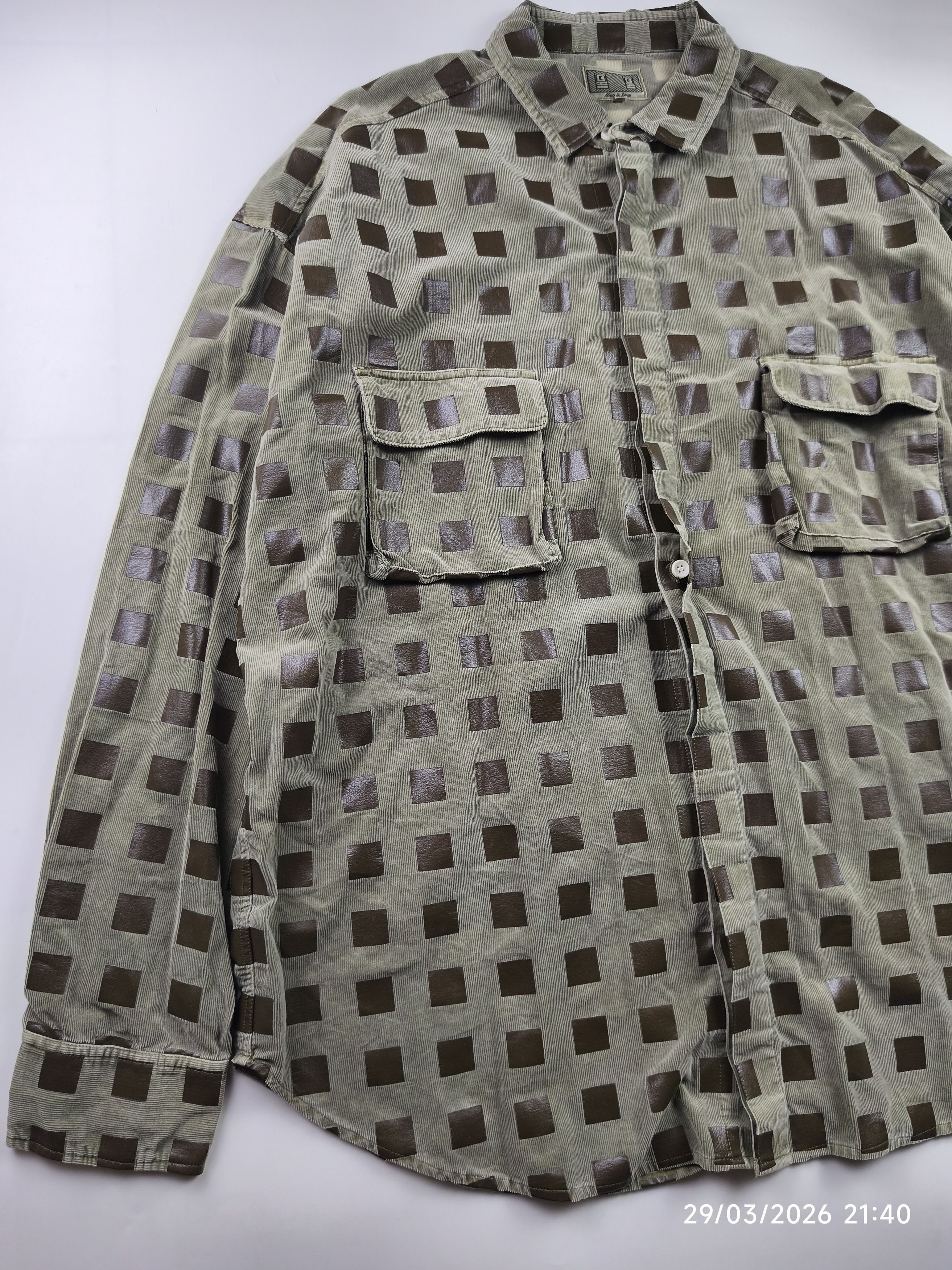 Cav Empt Cav empt overdye cord dot big shirt Size US XL / EU 56 / 4 - 7 Thumbnail
