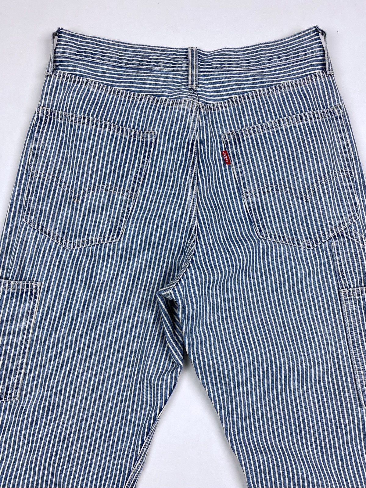 Levi's Levi’s 568 Stay Loose Railroad Stripe Carpenter Denim Pants Size US 28 / EU 44 - 8 Thumbnail