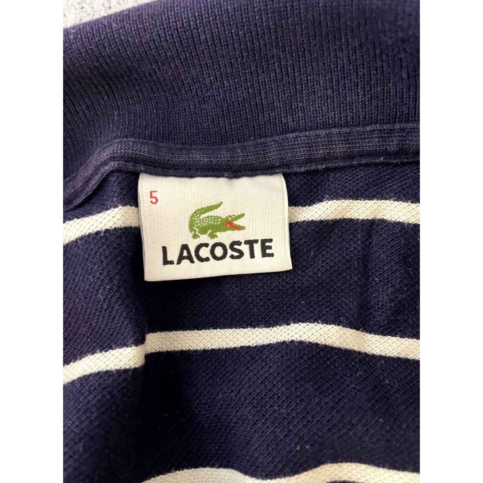 Lacoste Lacoste Polo Shirt Mens Regular Striped Blue Cotton Short Sleeve Size 5 Polo Shirt Mens Regular Blue Striped Cotton Short Sleeve Size US S / EU 44-46 / 1 - 3 Thumbnail