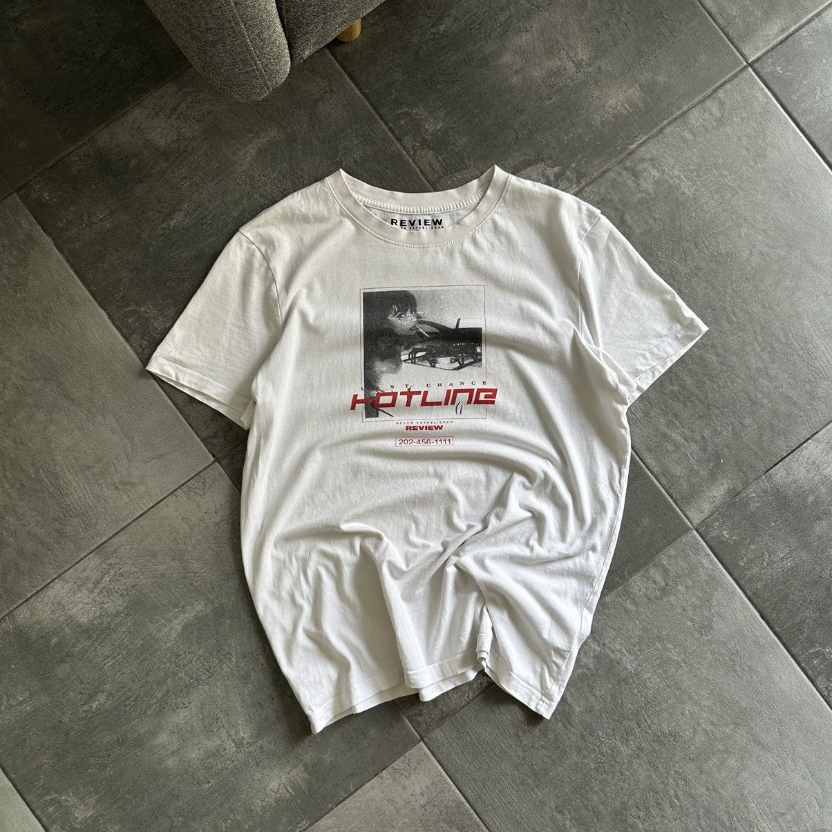 Designer × Vintage Vintage Japanese Style Review T-shirts Big Logo Y2K 00s Size US M / EU 48-50 / 2 - 3 Thumbnail