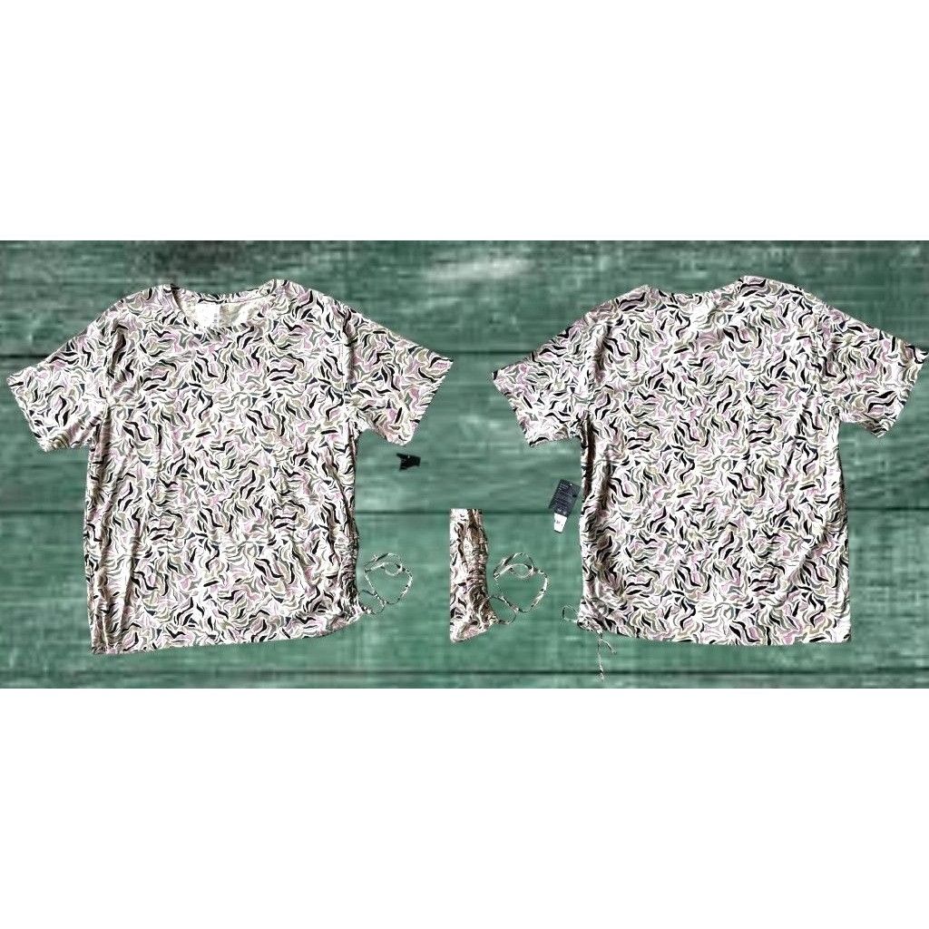 Other NWT Kinesis Printed Short Sleeve Ruched Side Tee Top XL - M Size XL / US 12-14 / IT 48-50 - 9 Thumbnail