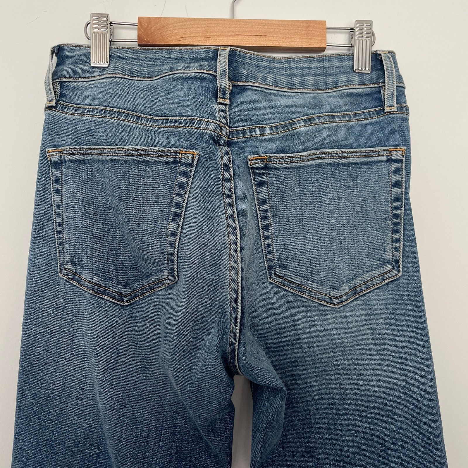 SLVRLAKE SLVRLAKE | Lou Lou Slim Leg Mid Rise Medium Wash Blue Jeans Size 26" / US 2 / IT 38 - 4 Thumbnail