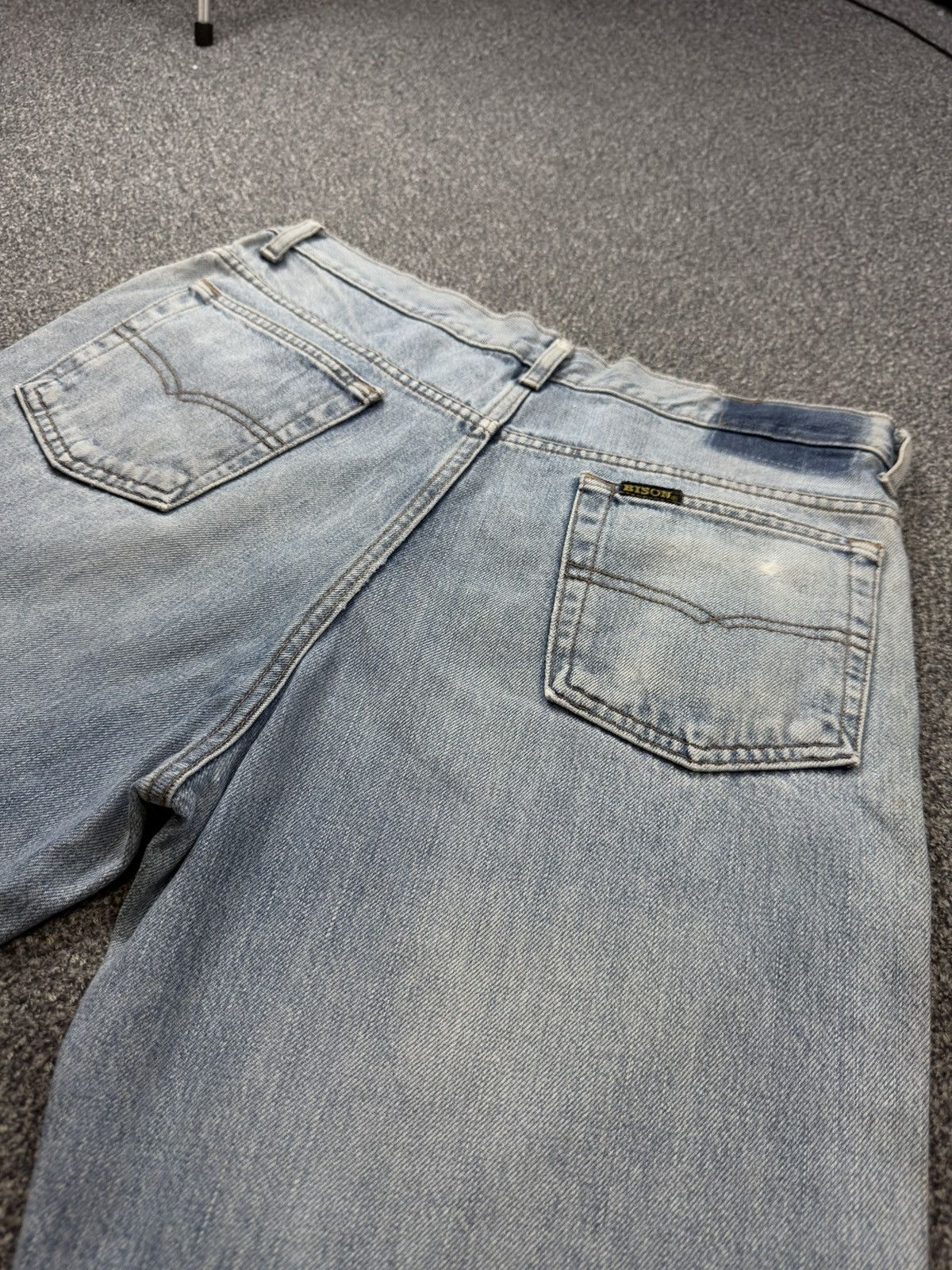 Fashion Victim Vintage Light Washed Natural Aging Faded Japanese Denim Size US 34 / EU 50 - 7 Thumbnail