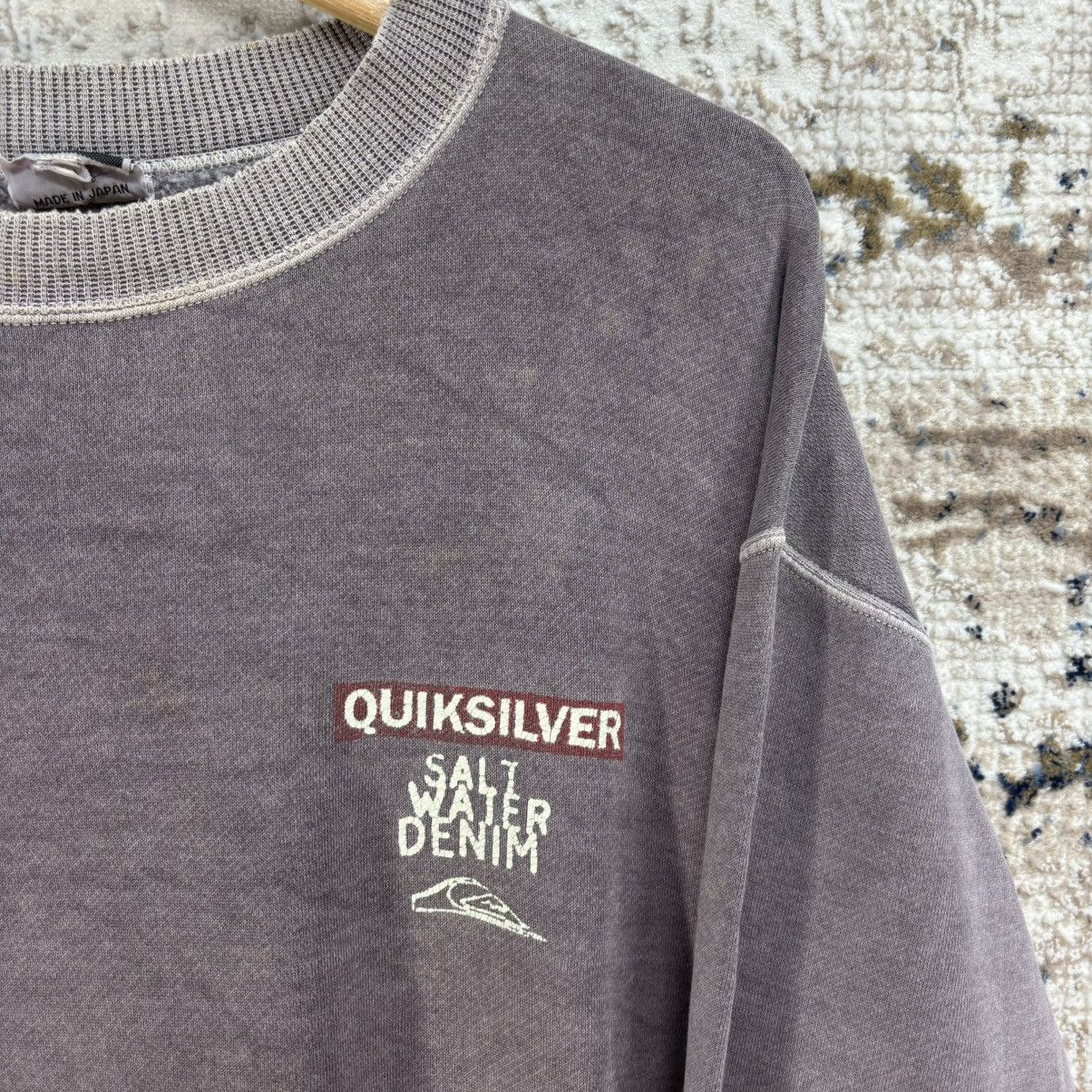 Quiksilver × Vintage Vintage Quiksilver Salt Water Denim Crewneck Sweatshirt Size US L / EU 52-54 / 3 - 3 Thumbnail