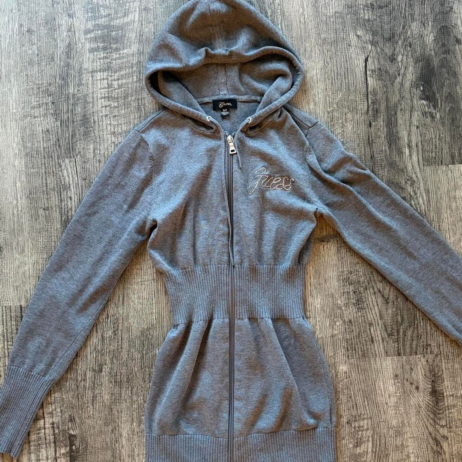 Guess Vintage grey guess zip up jacket Size S / US 4 / IT 40 - 2 Thumbnail