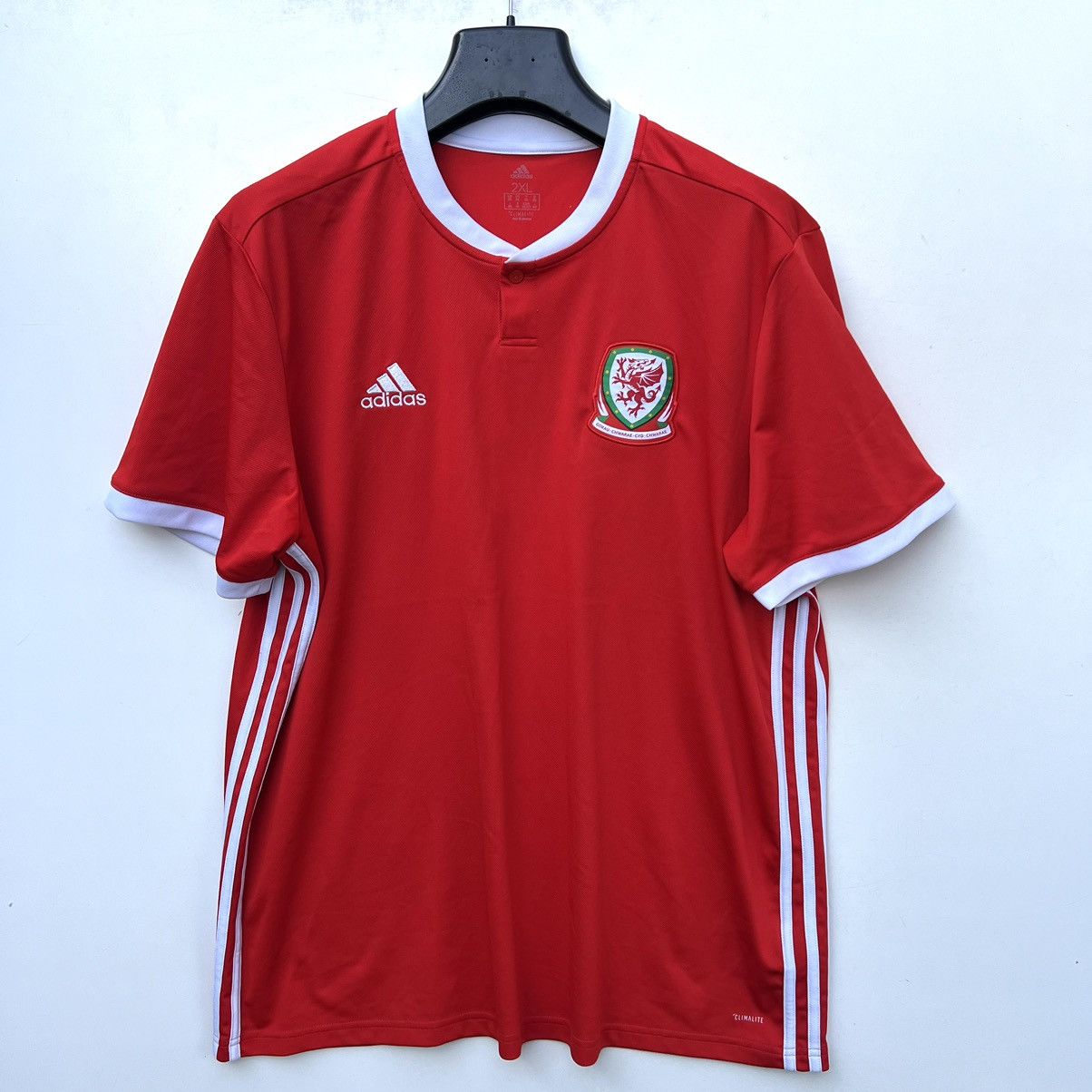 Adidas Wales 2018 - 2020 home football shirt jersey Adidas Size US XXL / EU 58 / 5 - 1 Thumbnail