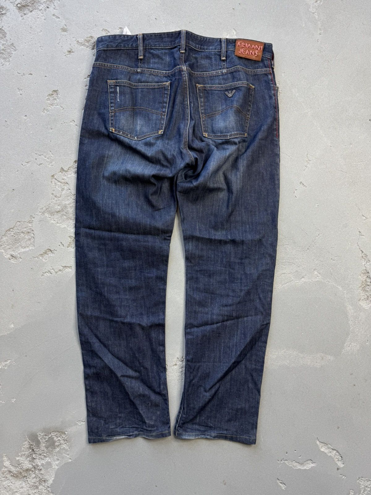 Armani × Giorgio Armani × Vintage Armani Jeans Vintage Denim Jeans Pants 00s Size US 34 / EU 50 - 4 Thumbnail