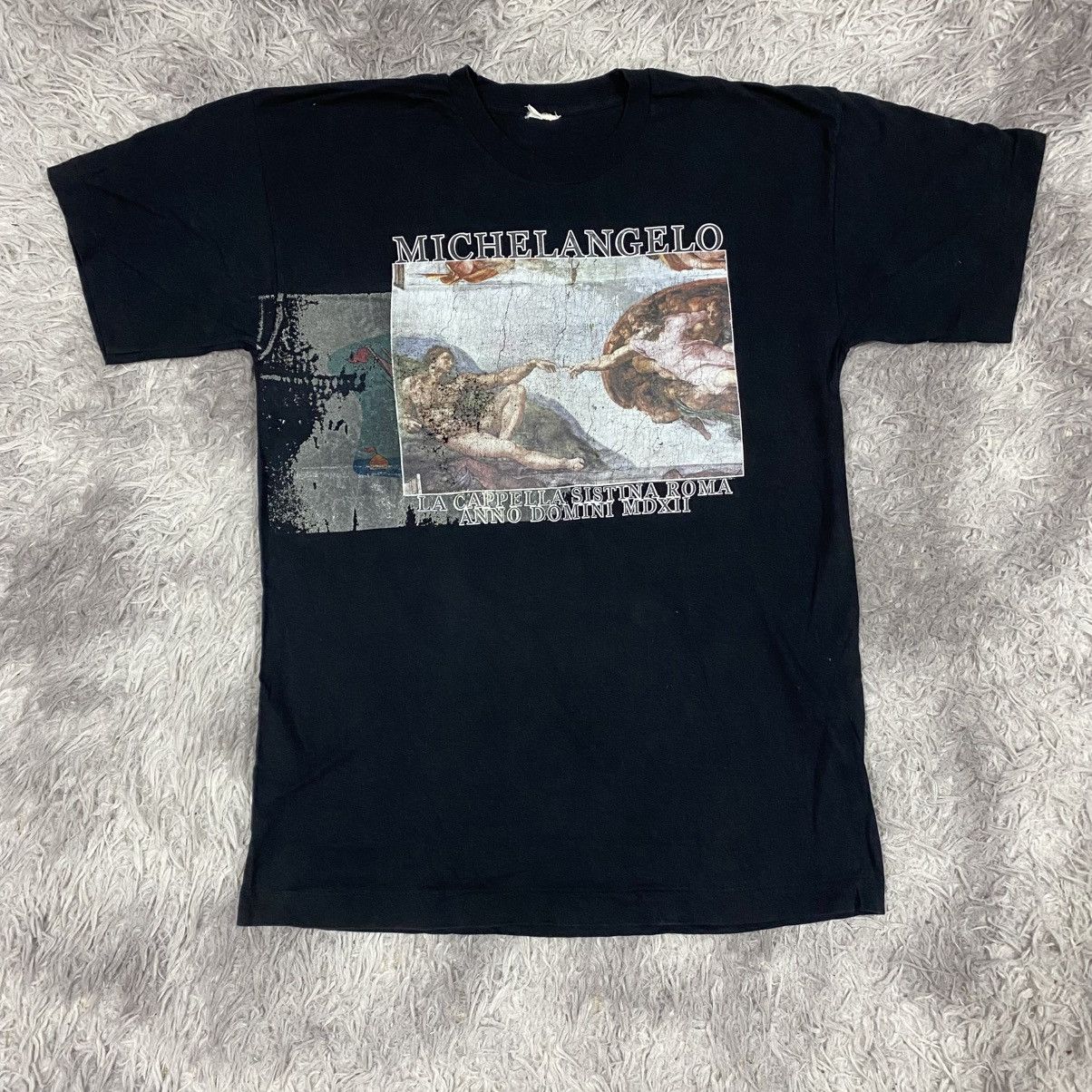 トップス 90s Michelangelo Buonarroti t-shirt Vintage Michelangelo T Shirt | Grailed