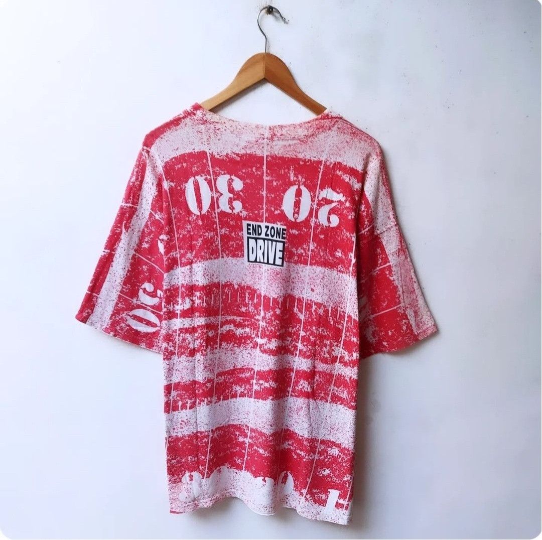 Vintage Vintage 90s End Zone Drive Allover Print Tshirt Size US XL / EU 56 / 4 - 2 Thumbnail