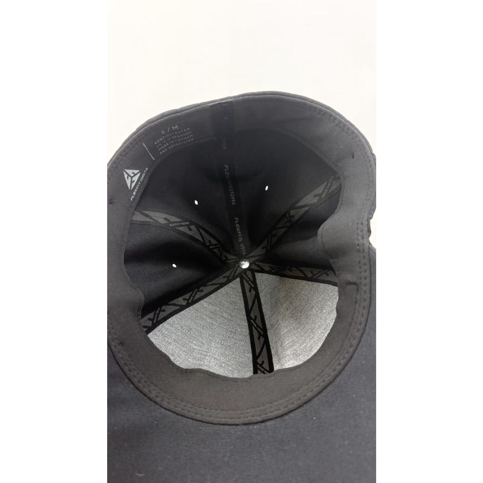 Vintage Flexfit Delta Hat Cap Fitted Black Mens S/M Seamless Performance Athletic Tech Size ONE SIZE - 6 Thumbnail